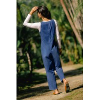Berry Picking Denim Jumpsuit