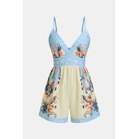 Bahamian Sunshine Floral Romper