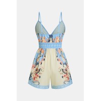Bahamian Sunshine Floral Romper