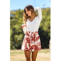 Misty Morning Tropical Romper
