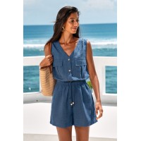 Ava Blue Romper Ava Blue Romper