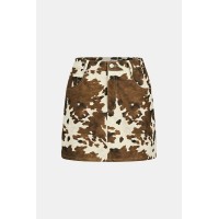 Soft Spoken Cow Print Mini Skirt