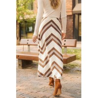 Weekend Away Chevron Maxi Skirt
