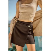 Oak & Ivy Brown Mini Skirt