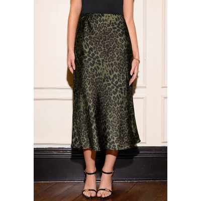 Leopard Print High Waist Skirt