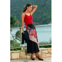 Literally Me Floral Maxi Skirt