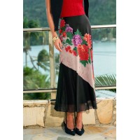 Literally Me Floral Maxi Skirt