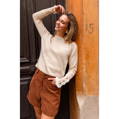 Sweet as Can Be Neutral Sweater