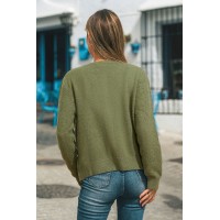 Slow Down Green Cardigan