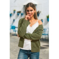 Slow Down Green Cardigan