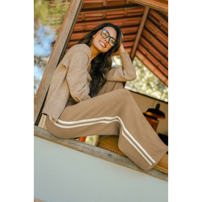 In a Nutshell Neutral Knit Pants