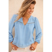 Holiday Plans Blue Top