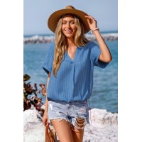 Island Hours Blue Top