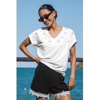 New Spin White Tee